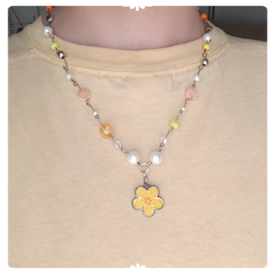 Pompompurin beaded necklace